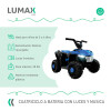Cuatriciclo a Batería Lumax con Música y luces Azul