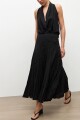 Maxi falda amasada negro