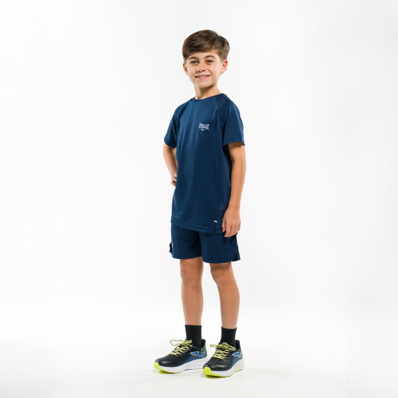 TSHIRT BOYS POLY BORDER-NA AZUL NAVI