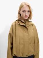 Chaqueta Con Capucha Water Repellent camel