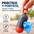 Bolsas Sanitarias x12 Residuos Mascota + Llavero Dispensador Rojo 1