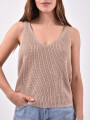MUSCULOSA MIRELA BEIGE OSCURO