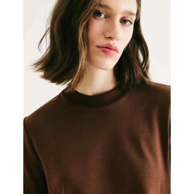 BLUSA MM FEM MARROM ESCURO