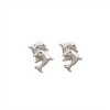 Caravanas Delfines-Plata 925-Sin piedra-CA3478 sinpiedra