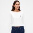 INTL LS CROPPED BOAT TEE FRESH WHITE