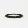 Cinturon Mars en cuero snake bitono Negro