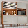 Kit de Cocina Mega - 6 Puertas 3 Cajones Cinamomo/Arena