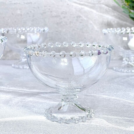 Juego 6 Compoteras Vidrio Bella Perla Alto 10cm x Ø 10cm Juego 6 Compoteras Vidrio Bella Perla Alto 10cm x Ø 10cm