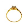 Anillo Halo-Oro bajo-Piedra Zirconia-AN8062 conpiedra