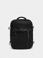 Mochila De Cabina Nylon Extensible Repelente Al Agua negro
