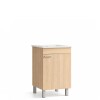 Mueble De Baño de pie beige 50 Cm Con Bacha Mueble De Baño De Pie Beige 50 Cm Con Bacha