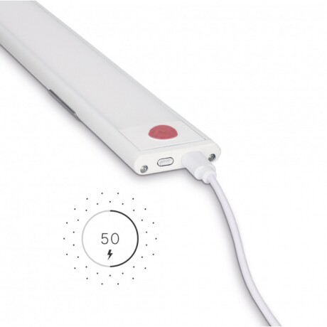 ARTEFACTO RECARGABLE MORAIS CON SENSOR DE MOVIMIENTO 20CM Lámpara Recargable Con Sensor De Movimiento Morais 20CM Blanco