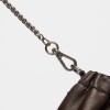 Mini bag Gina en cuero liso Chocolate