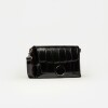 Bandolera Oasis en cuero grabado big croco Negro