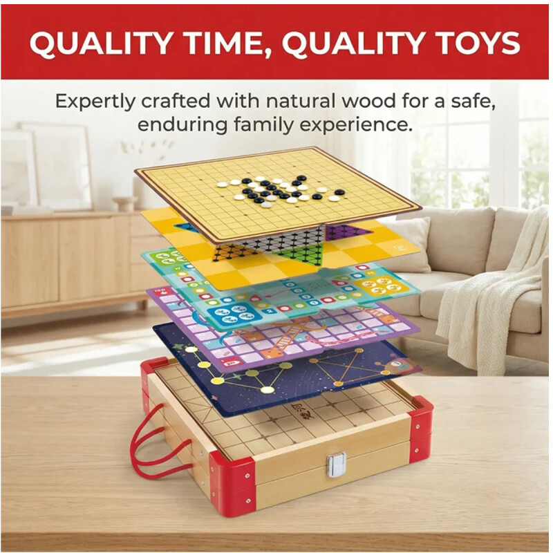 Juegos de mesa Clásicos 22 en 1 Hape Juegos de mesa Clásicos 22 en 1 Hape