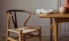 Silla Wishbone - Madera de Haya y Rattan natural Natural