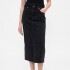V-DENIM MIDI SKIRT BLACK 1