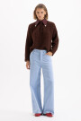 JEANS WIDE X CORD MARRON Celeste