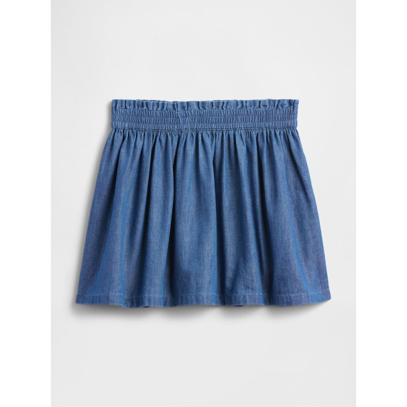 V-WOVEN SKIRT CHAMBRAY 042