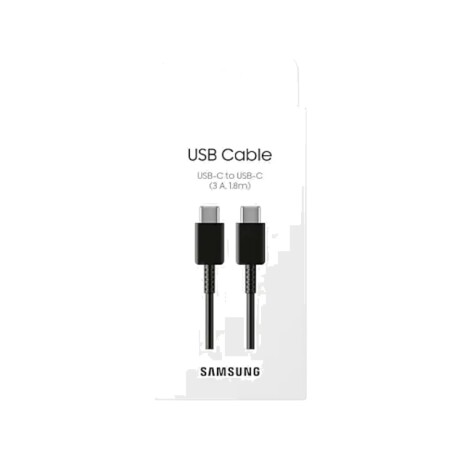 Cable Samsung USB-C a USB-C 1,8 m 3 A hasta 60 W Cable Samsung USB-C a USB-C 1,8 m 3 A hasta 60 W