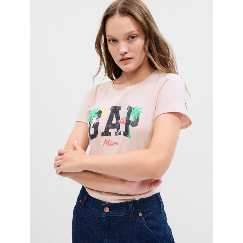 V-GAP CITY LOGO SS TEE MIAMI 001