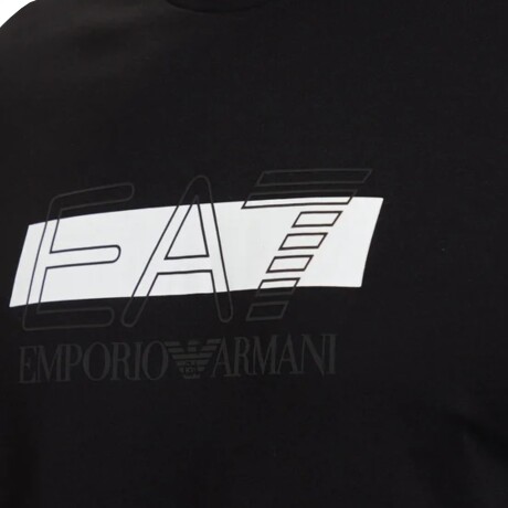 Remera EA7 Emporio Armani Visibility Logo Series Black White