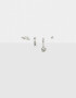 Aros Sets Con strass Set De Aros Con Strass - Plateado