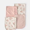 Set provecheros babitas x 4 XL CARTERS rosa flowers pastel