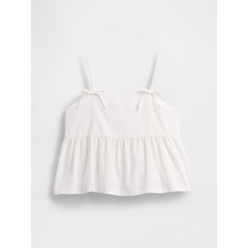 STRAPPY WOV BOW TOP NEW OFF WHITE