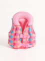 CHALECO INFLABLE ESCAMAS ROSADO