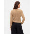 LS BROOKLYN POINTELLE TOP CAMEL HAIR
