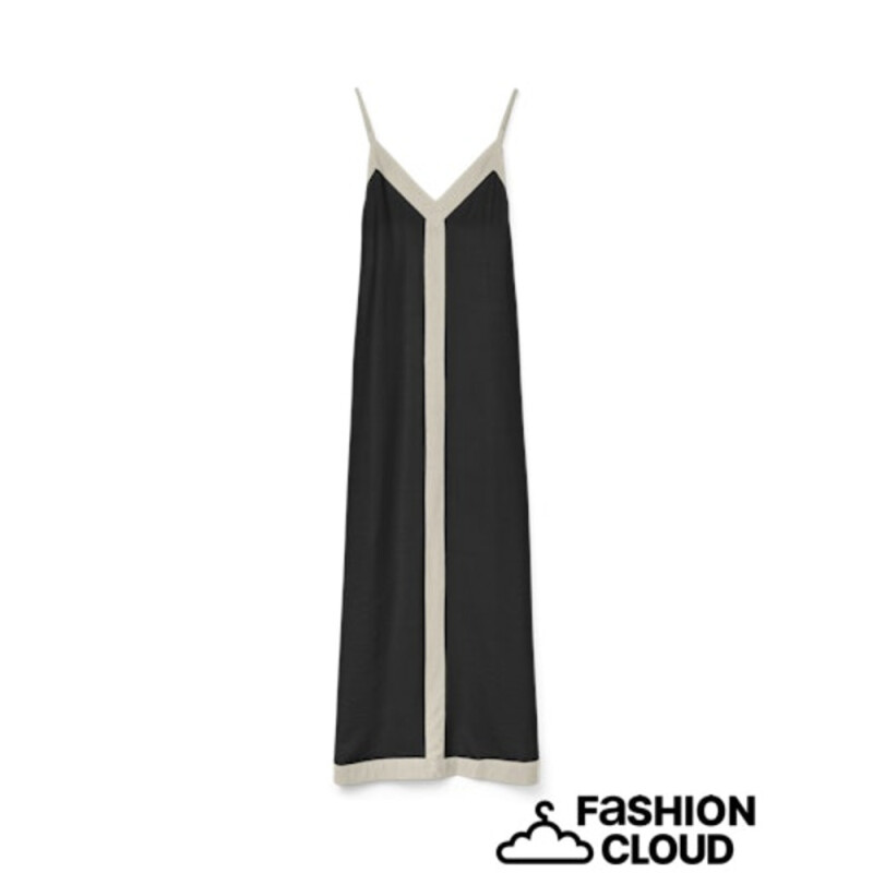 VMDENISE SINGLET ANKLE DRESS WVN BTQ GA BLACK