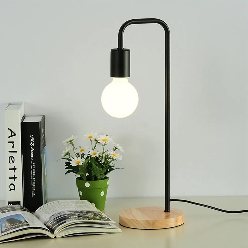 DECO100 Lámpara de Mesa Miranda Negra