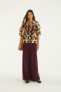 PANTALON ANCHO Bordo