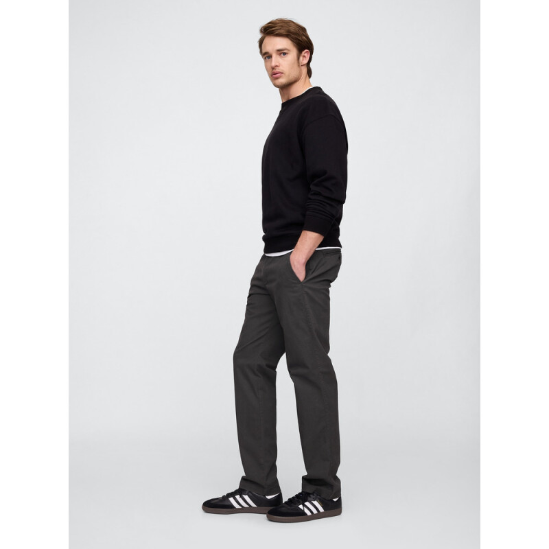 V-ESSENTIAL KHAKI STRAIGHT FIT SOFT BLACK V2