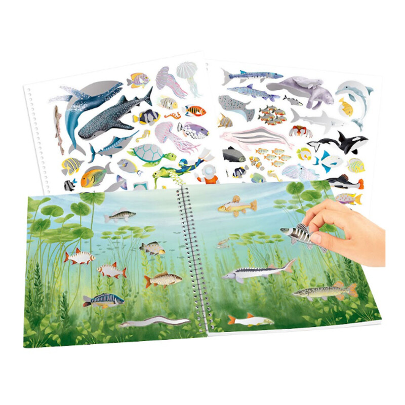 Libro de Stickers para crear escenas Ocean Life Libro de Stickers para crear escenas Ocean Life