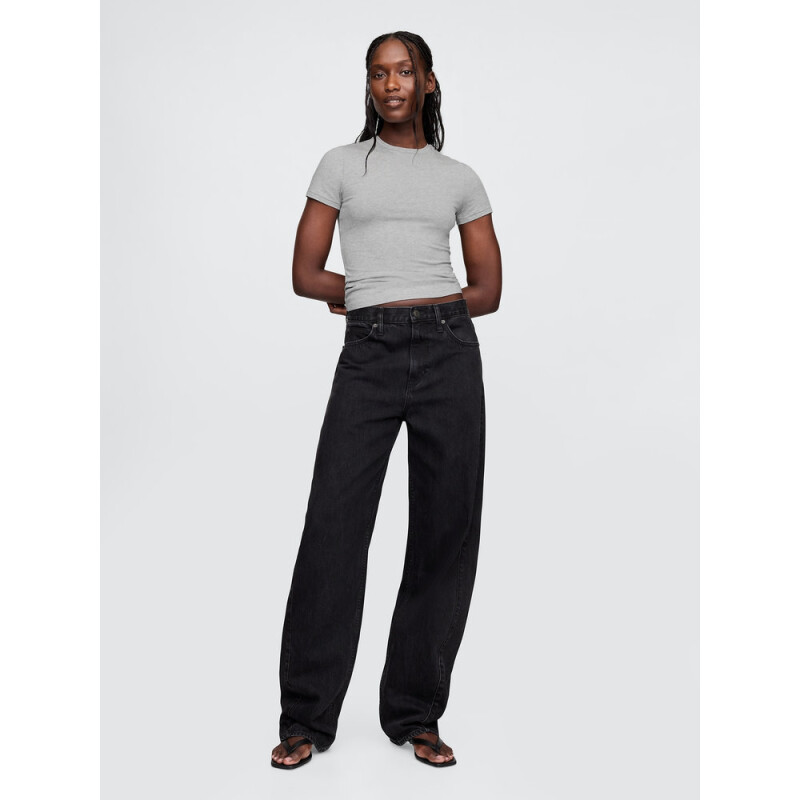 SS CLOSEKNIT CREW - 23 1/2 BC15 LT GREY HEATHER