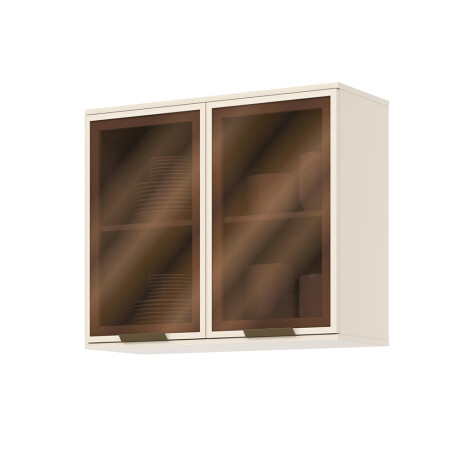 AÉREO 2 PUERTAS EN VIDRIO ALACENA CON ESTANTES AÉREO 2 PUERTAS EN VIDRIO ALACENA CON ESTANTES