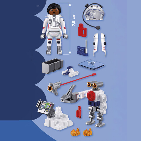 Astronauta con Robot Playmobil 42 Piezas U