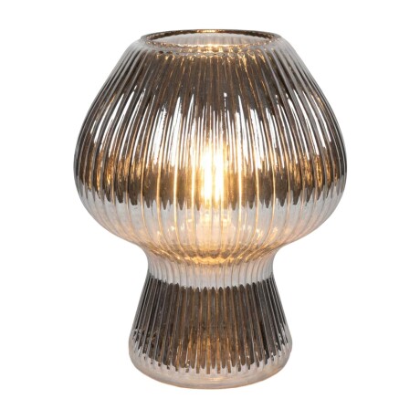LÁMPARA DE MESA VIDRIO GRIS LT95179