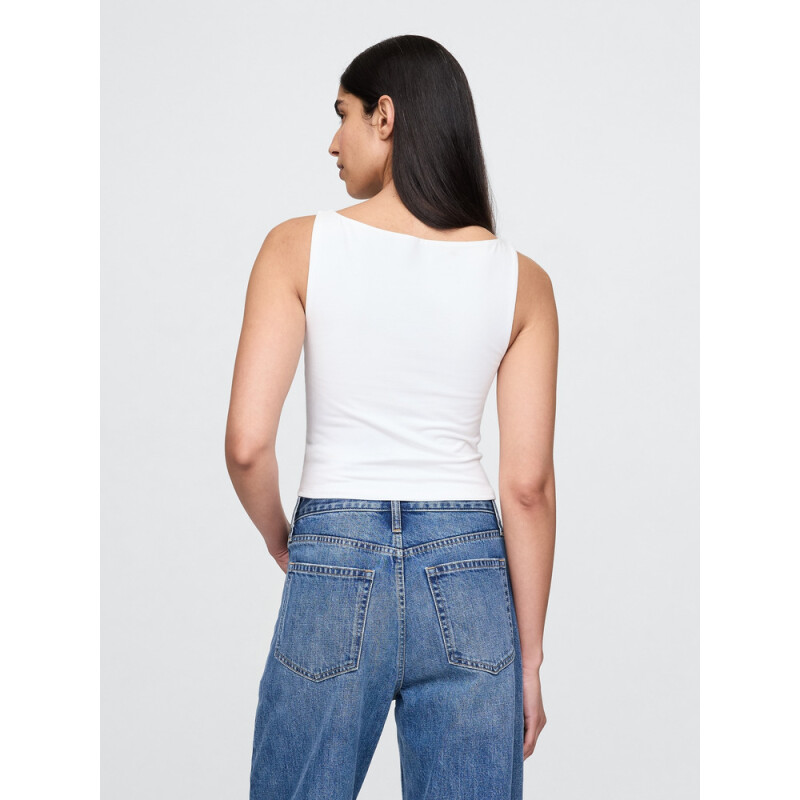 SL CLOSEKNIT CROP BOAT - 22 1/2 FRESH WHITE