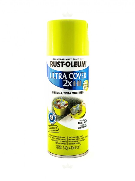 AEROSOL ULTRA COVER 2X VERDE LIMA BRILLANTE- 340 GR. N/A