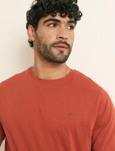 520658 T-SHIRT HARRINGTON LABEL Ladrillo