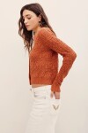 CARDIGAN FLOWERS ROMANCE Dulce De Leche