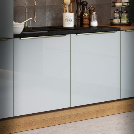 BAJO MESADA 120 CM MDP-Y-VIDRIO GRIS LUX