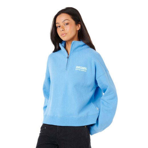 Buzo Rip Curl Surf Puff 1/4 Zip - Celeste Buzo Rip Curl Surf Puff 1/4 Zip - Celeste