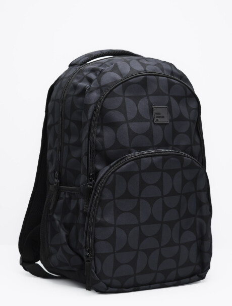 Mochila Fullprint Gris y Negro