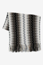 PONCHO CON FLECOS Negro
