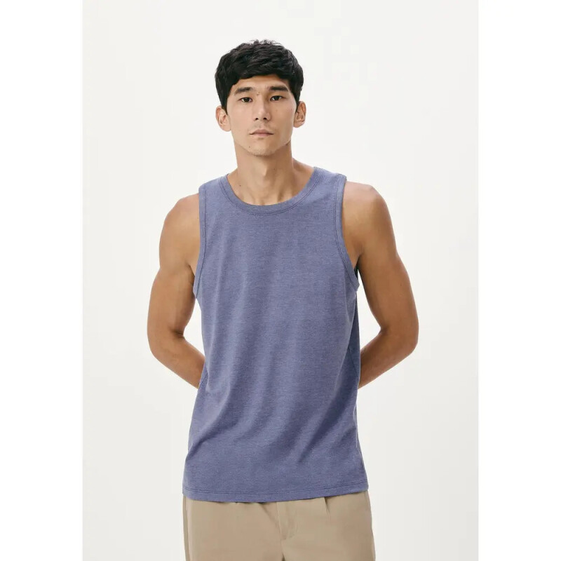 CAMISETA REGATA MASC AZUL MESCLA