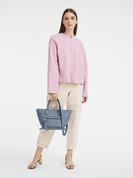 Longchamp -Cartera de cuero con asas y correa desmontable, Mailbox 212
